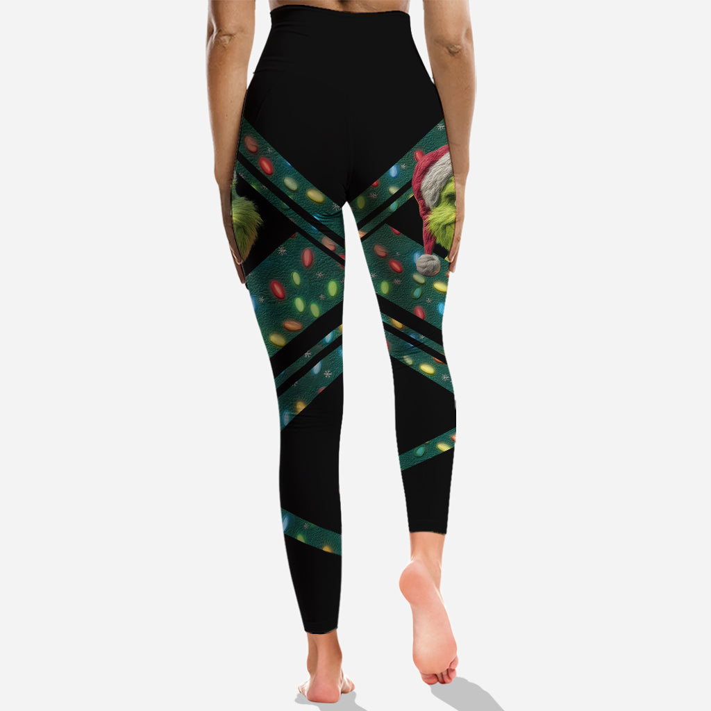 Ew People - Sweat à capuche et legging personnalisés « Étole de Noël »