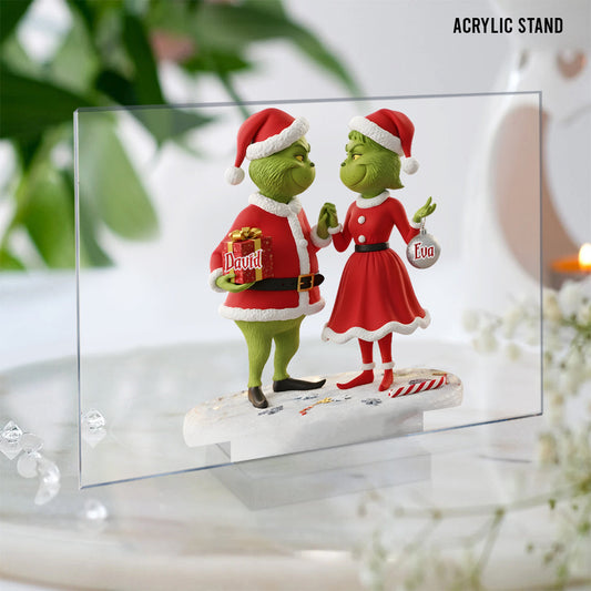 Weihnachten im Himmel – Personalisierte Weihnachtsstola aus transparentem Acryl