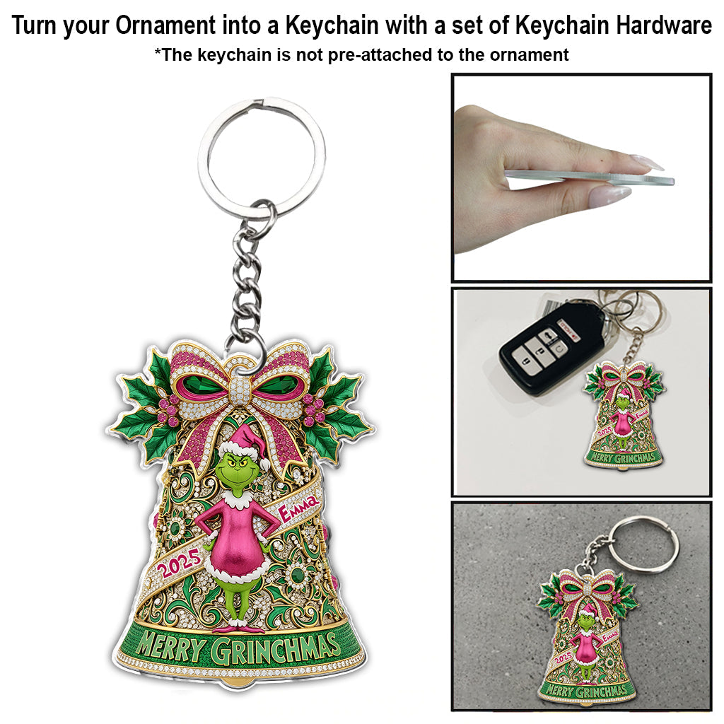 Merry Grinchmas - Personalized Stole Christmas Ornament