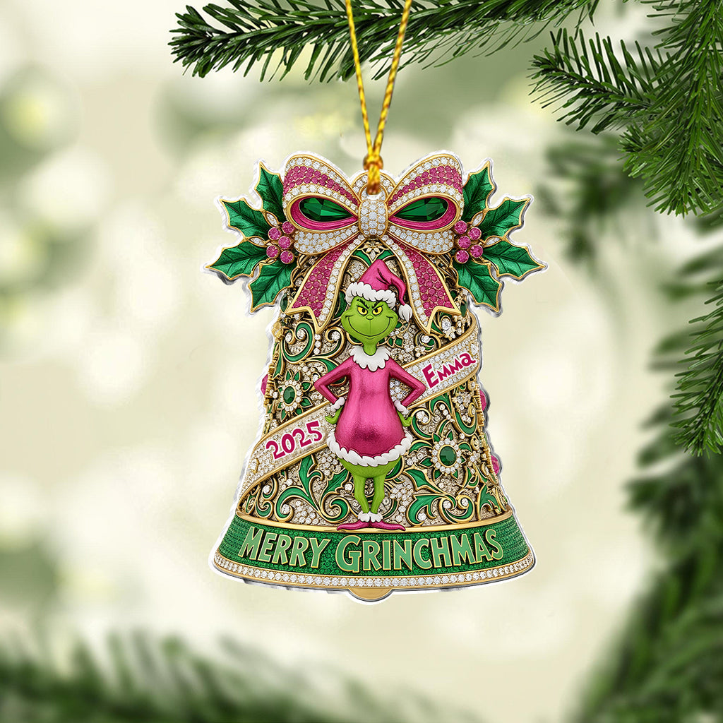 Merry Grinchmas - Personalized Stole Christmas Ornament