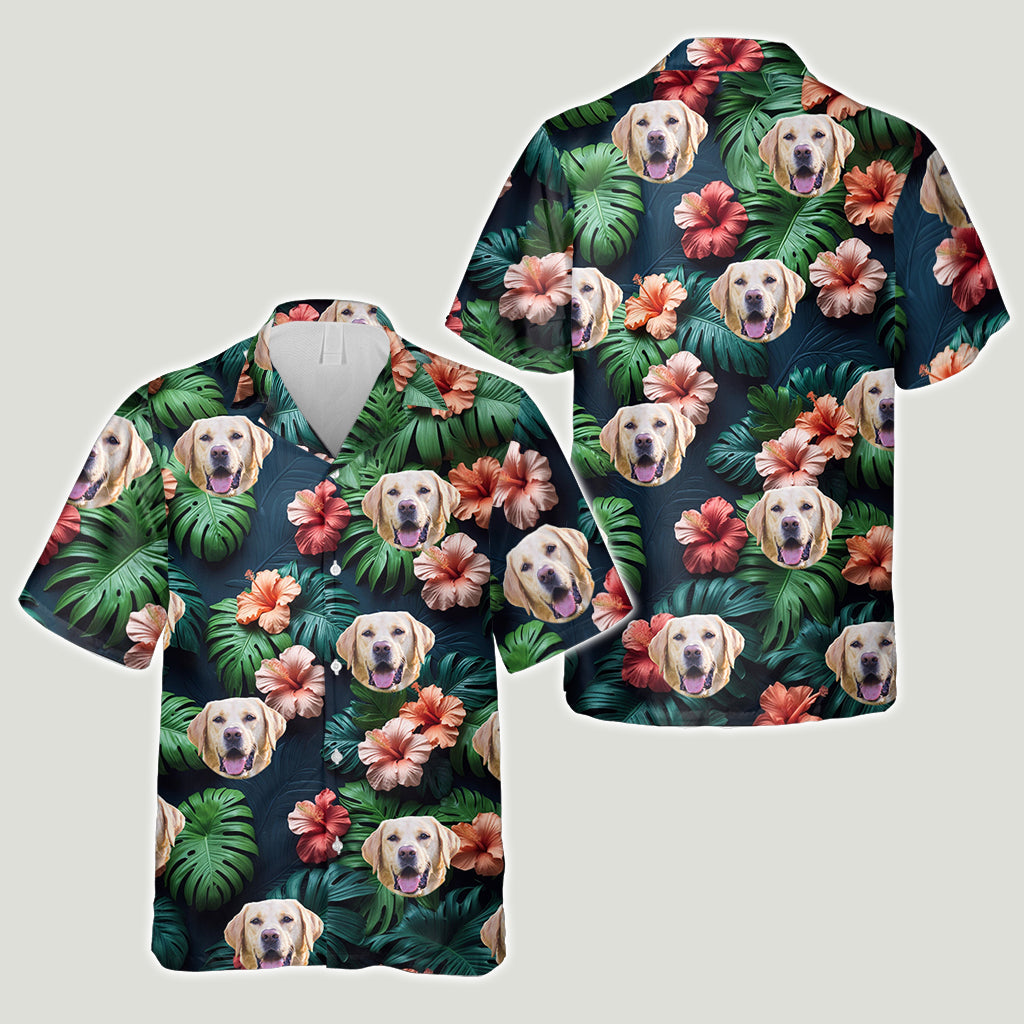 Sommerzeit - Personalisiertes Hawaiihemd für Hunde