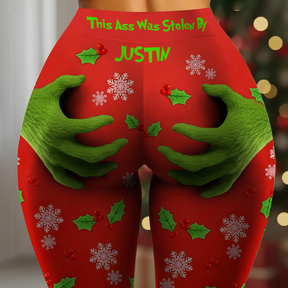 Diese Leggings wurden gestohlen von - Personalisierte Weihnachtsstola
