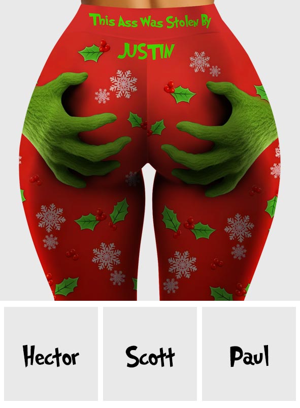 Diese Leggings wurden gestohlen von - Personalisierte Weihnachtsstola