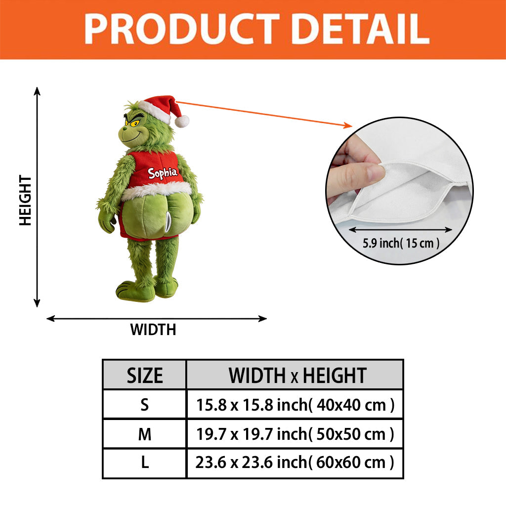 Merry Grinchmas - Personalized Stole Christmas Pull-Out Organizer