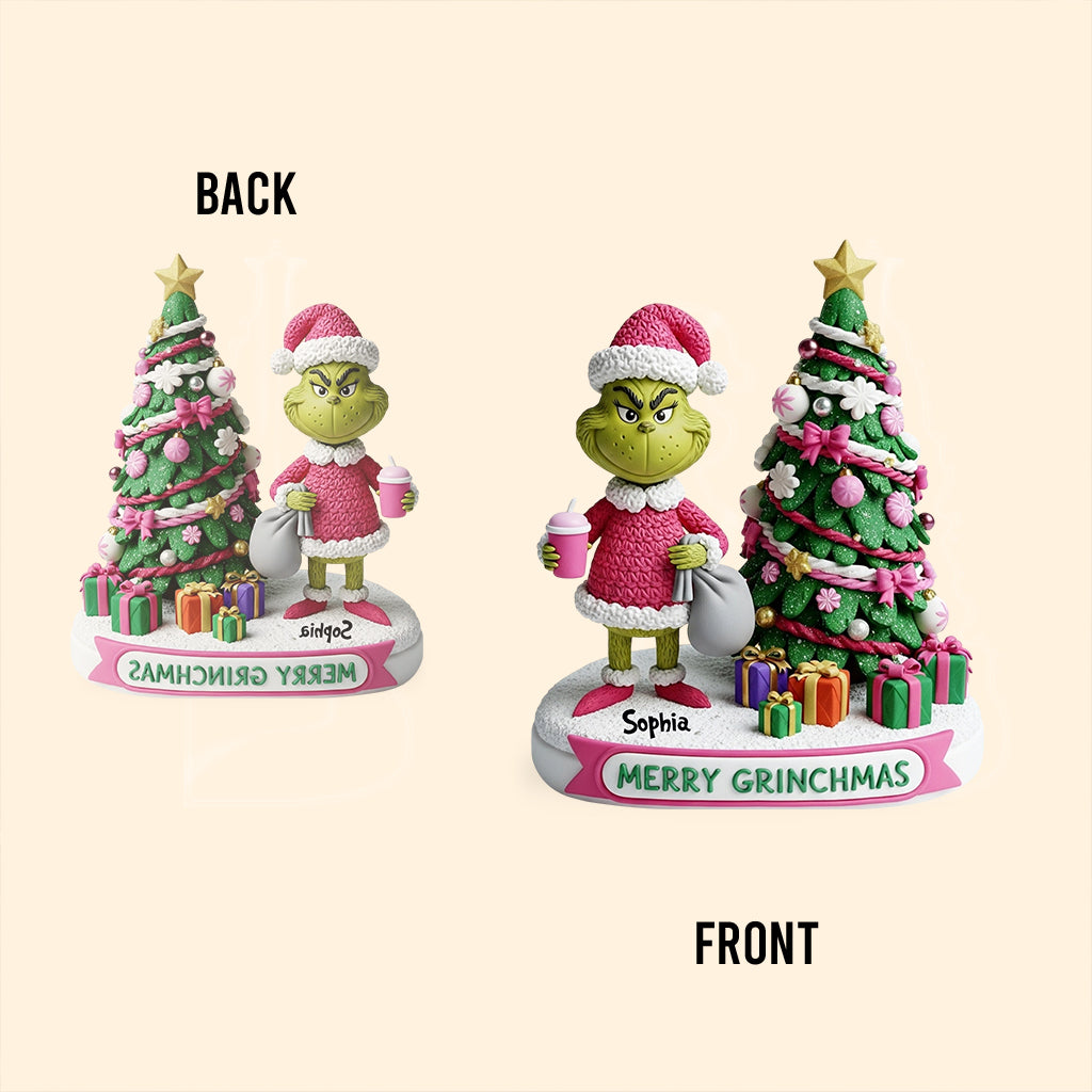 Merry Grinchmas - Personalized Stole Christmas Custom Shaped Acrylic Plaque