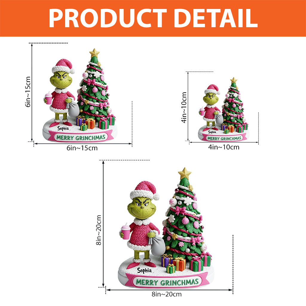 Merry Grinchmas - Personalized Stole Christmas Custom Shaped Acrylic Plaque