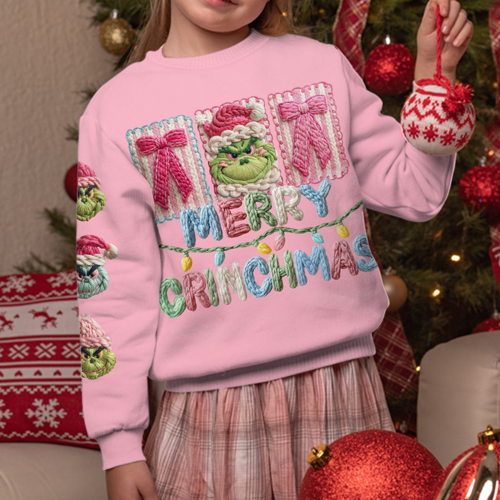 Fröhliche Grinchmas - Personalisierte Stola, hässlicher Weihnachtspullover