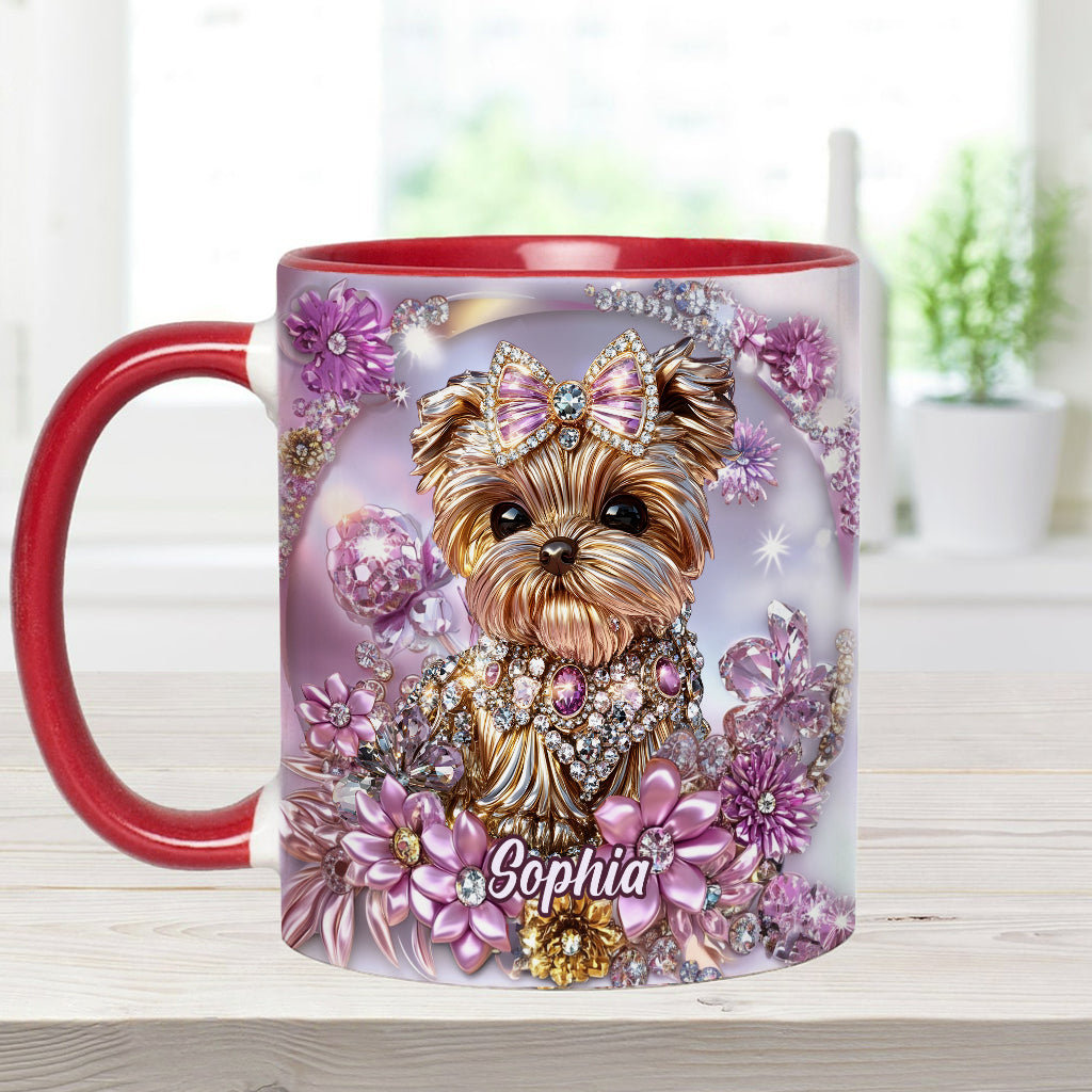 Yorkshire Terrier Lover - Personalized Dog Accent Mug