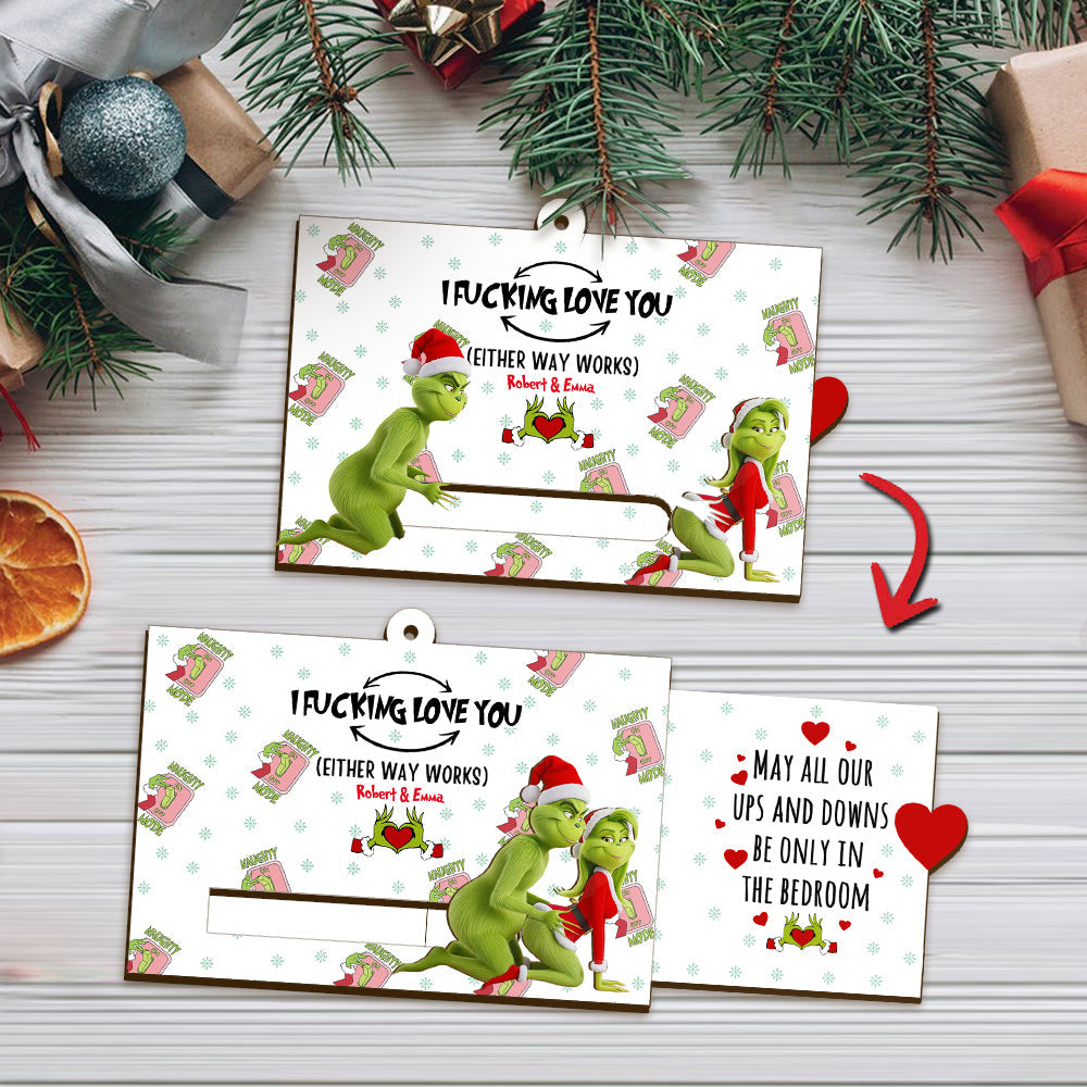 Grinch-Weihnachten – Personalisierte Stola als verschiebbarer Weihnachtsschmuck