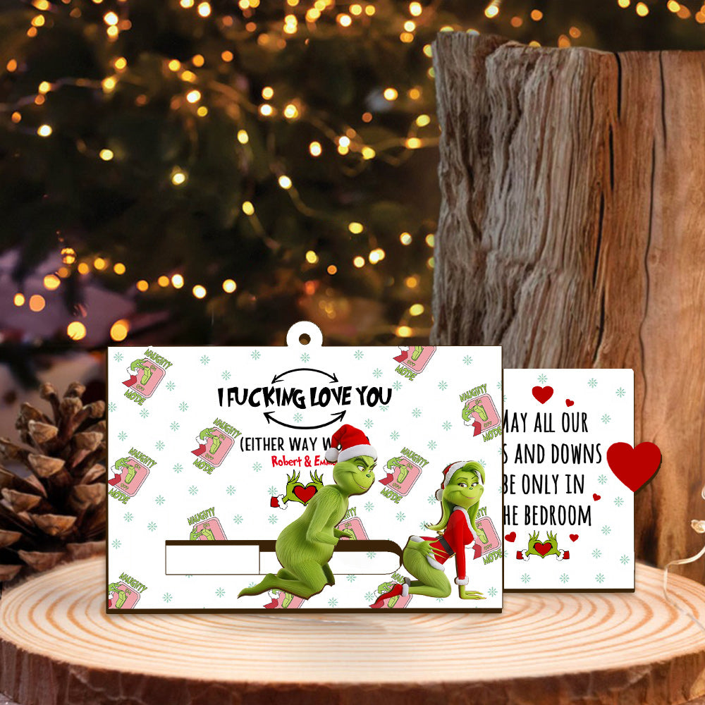 Grinch-Weihnachten – Personalisierte Stola als verschiebbarer Weihnachtsschmuck