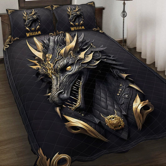 Liebe Drachen – Personalisiertes Drachen-Bettwäscheset