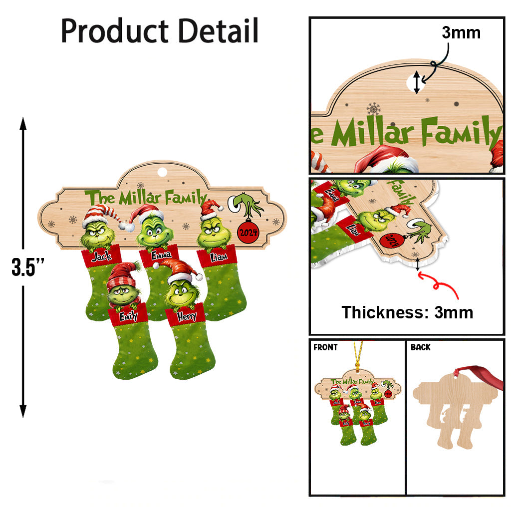 Joyeux Grinchmas - Étole de Noël personnalisée