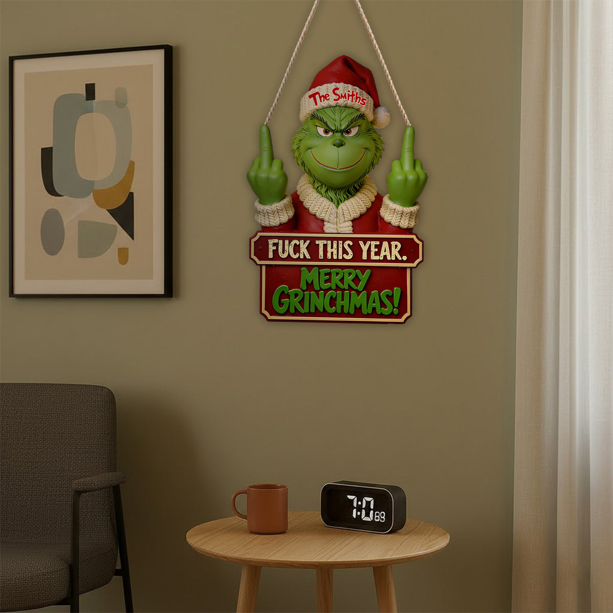 Love This Year - Personalized Stole Christmas LED Light Acrylic Sign