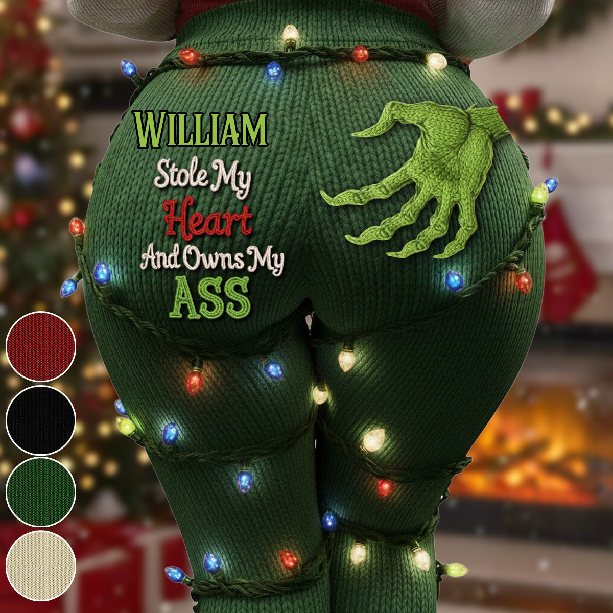 Merry Grinchmas - Personalized Stole Christmas Leggings