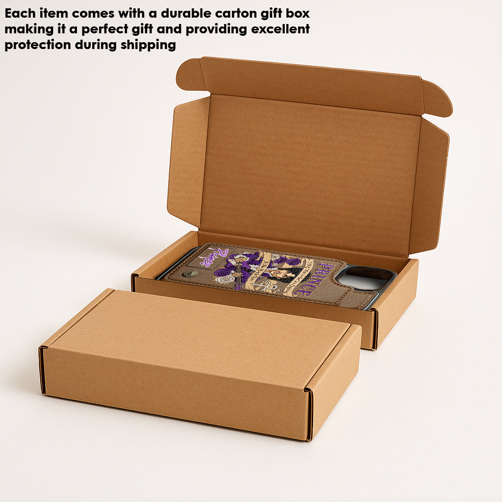 Purple Rain - Handyhülle mit Brieftaschenfunktion