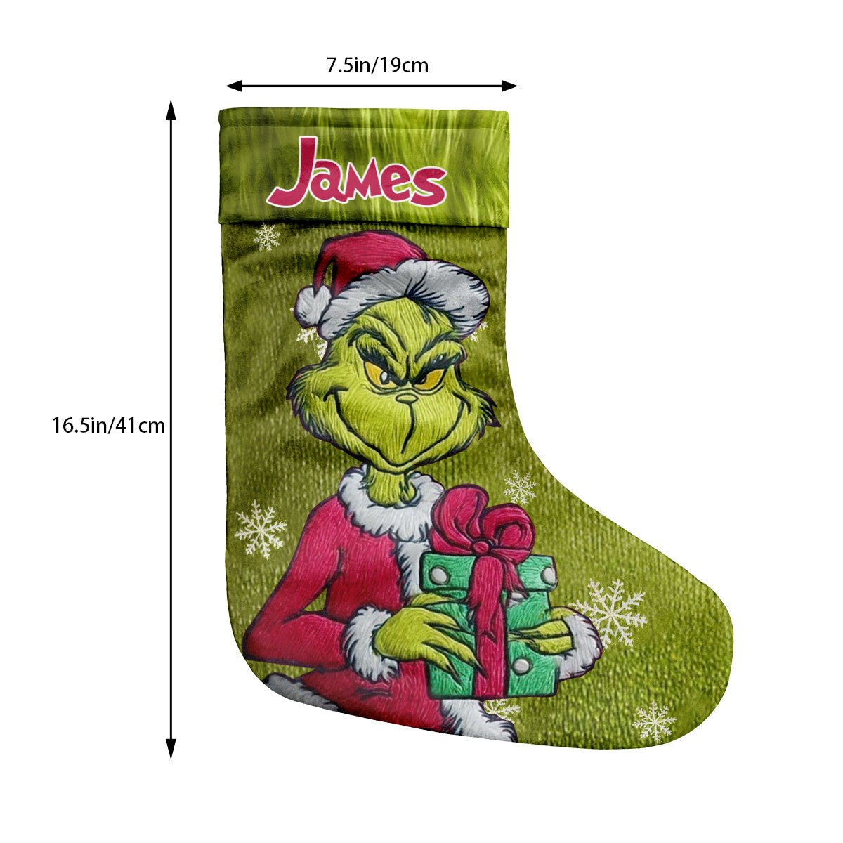 Merry Grinchmas - Personalized Stole Christmas Christmas Stockings