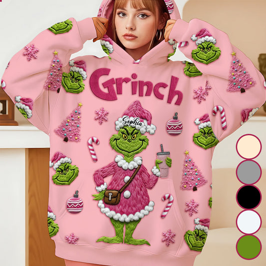 Merry Grinchmas - Personalized Stole Christmas All Over Shirt