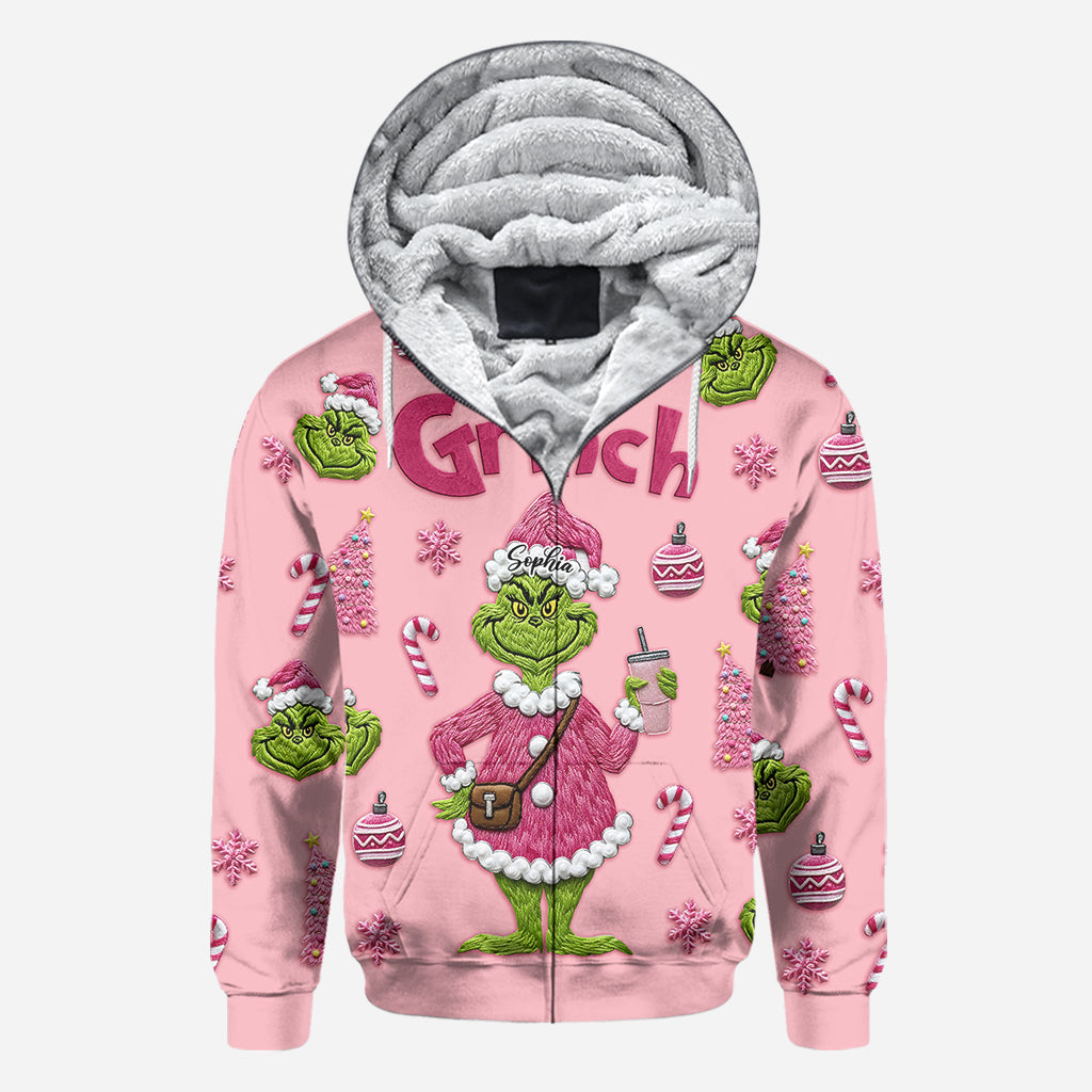 Joyeux Grinchmas - T-shirt personnalisé avec étole de Noël