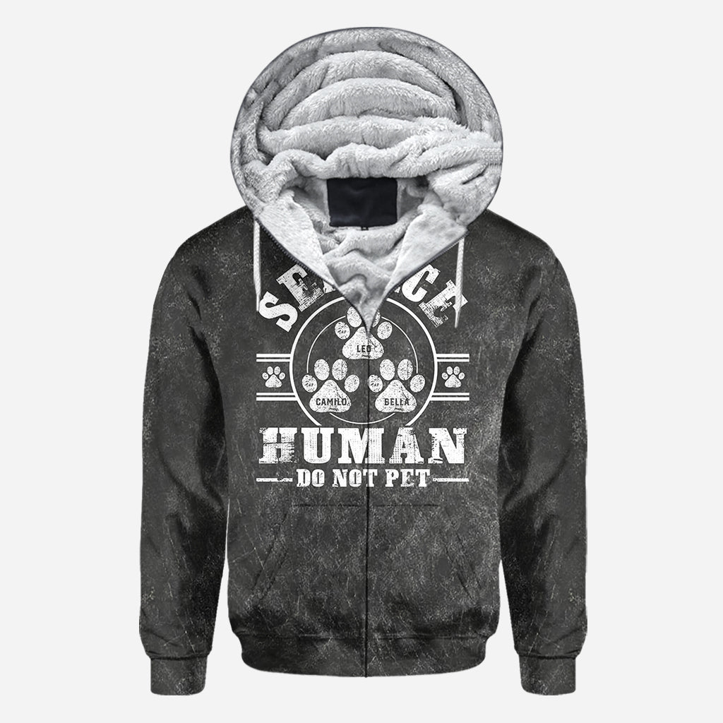 T-shirt personnalisé « Chien de service, ne pas caresser »
