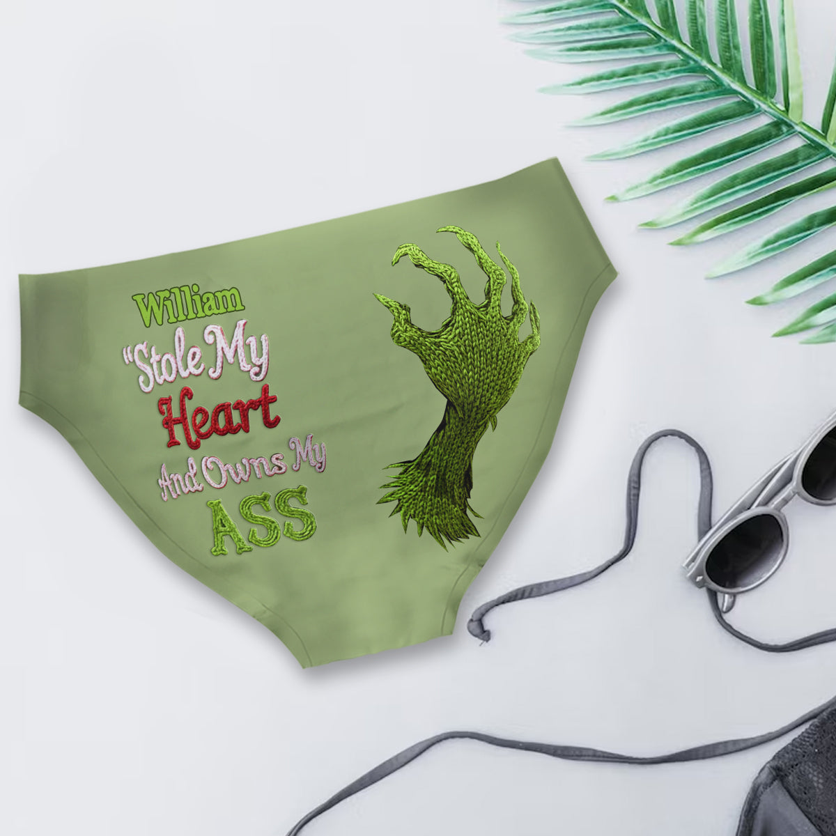 Stole My Heart - Personalized Stole Christmas Women's Briefs