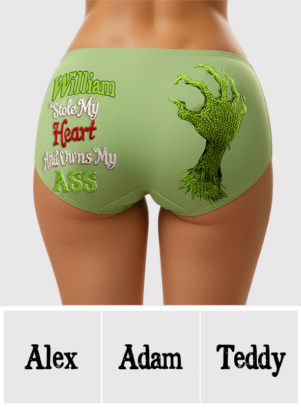 Stole My Heart - Personalized Stole Christmas Women's Briefs