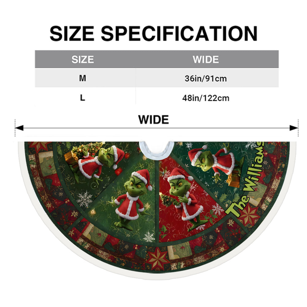 Stink Stank Stunk - Jupe de sapin de Noël personnalisée Stole