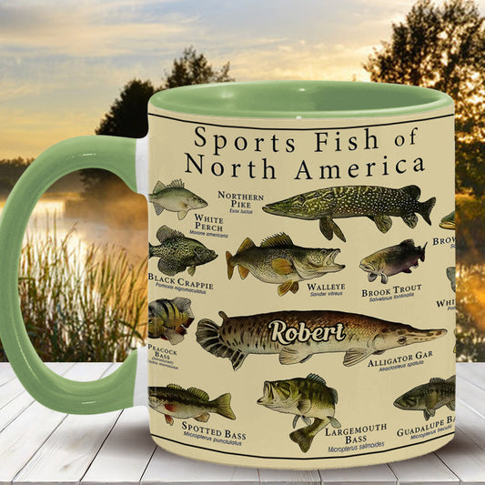 Fish Of America - Personalisierter Becher mit Angelmotiv