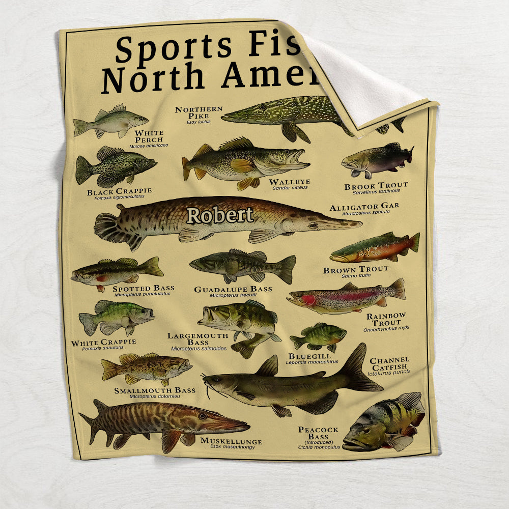 Couverture de pêche personnalisée Fish Of America