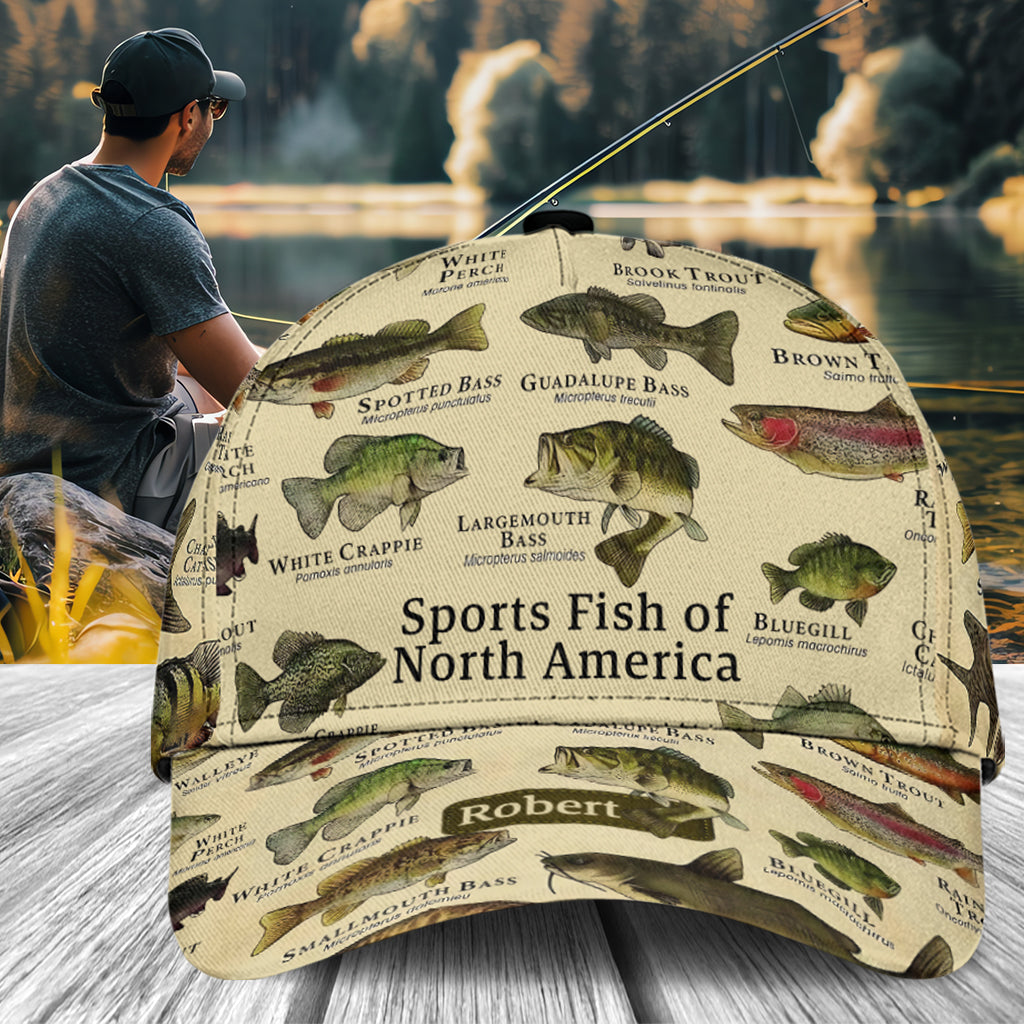 Poisson d'Amérique - Casquette de pêche classique personnalisée