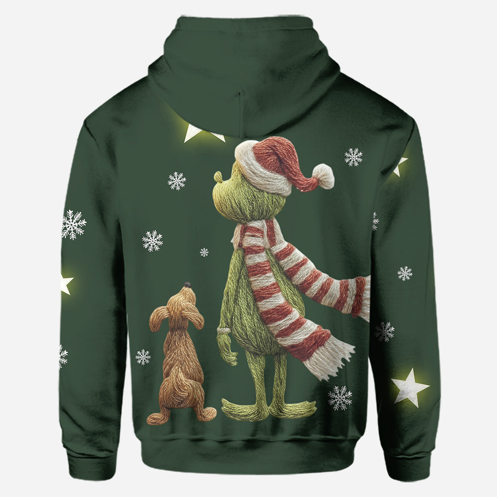 Joyeux Noël ! - Sweat à capuche et legging personnalisés avec étole de Noël