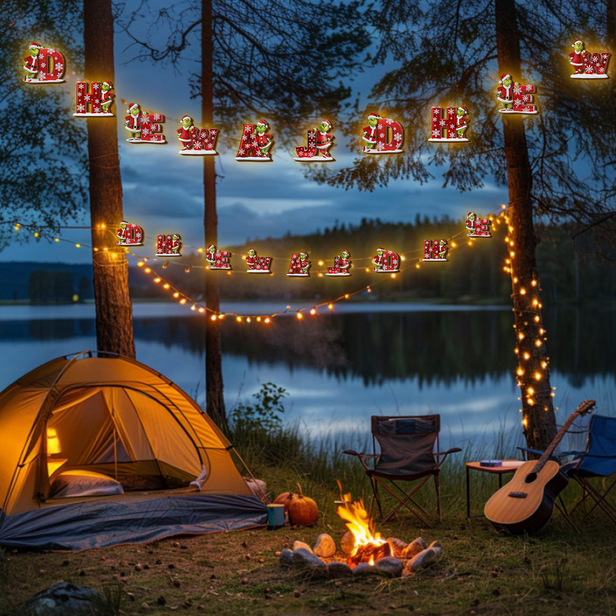 Merry Christmas - Personalized Stole Christmas String Lights