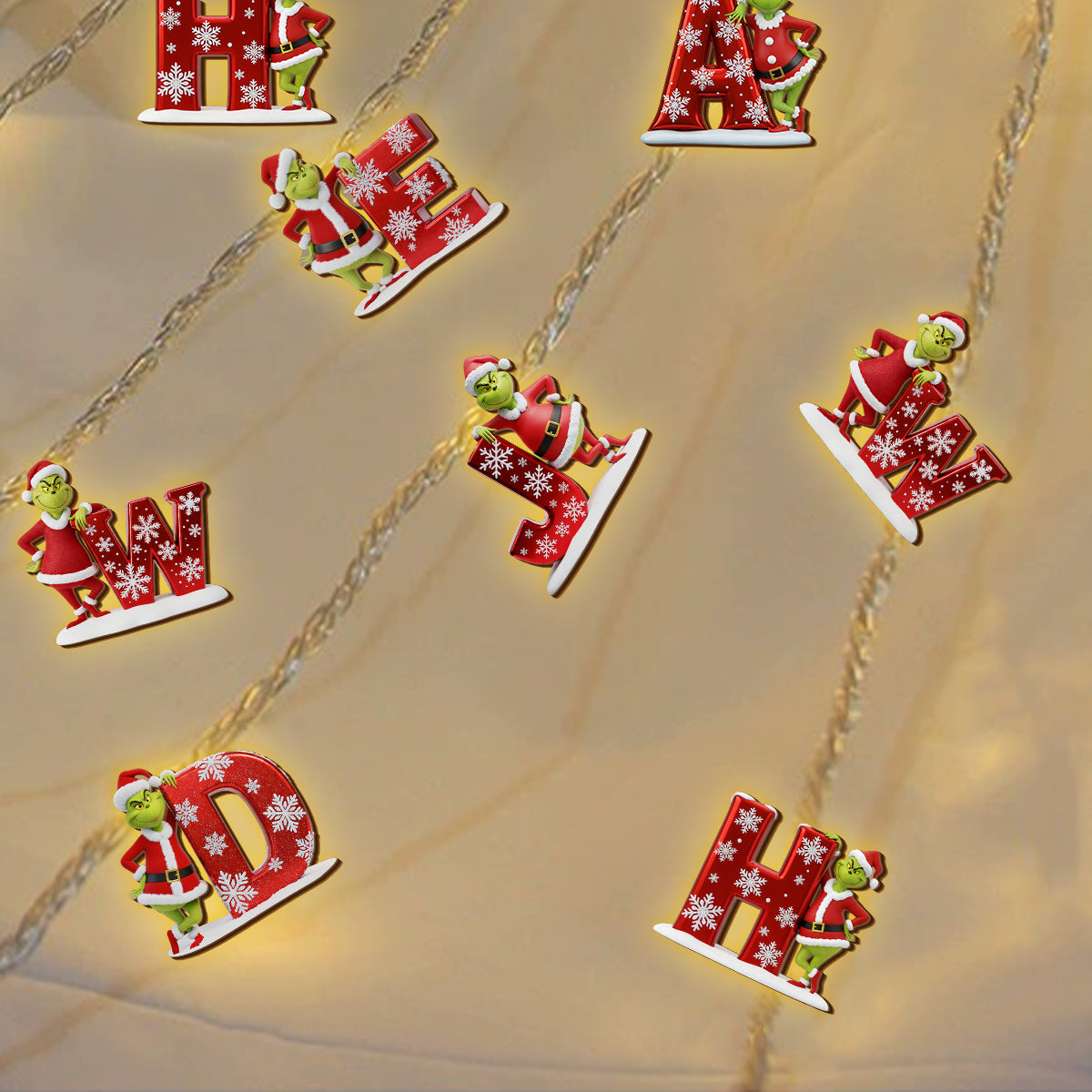 Merry Christmas - Personalized Stole Christmas String Lights