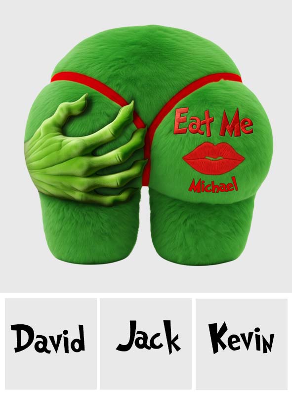 Funny Christmas Gift For Couple - Personalized Stole Christmas Faux Fur Shaped Pillow