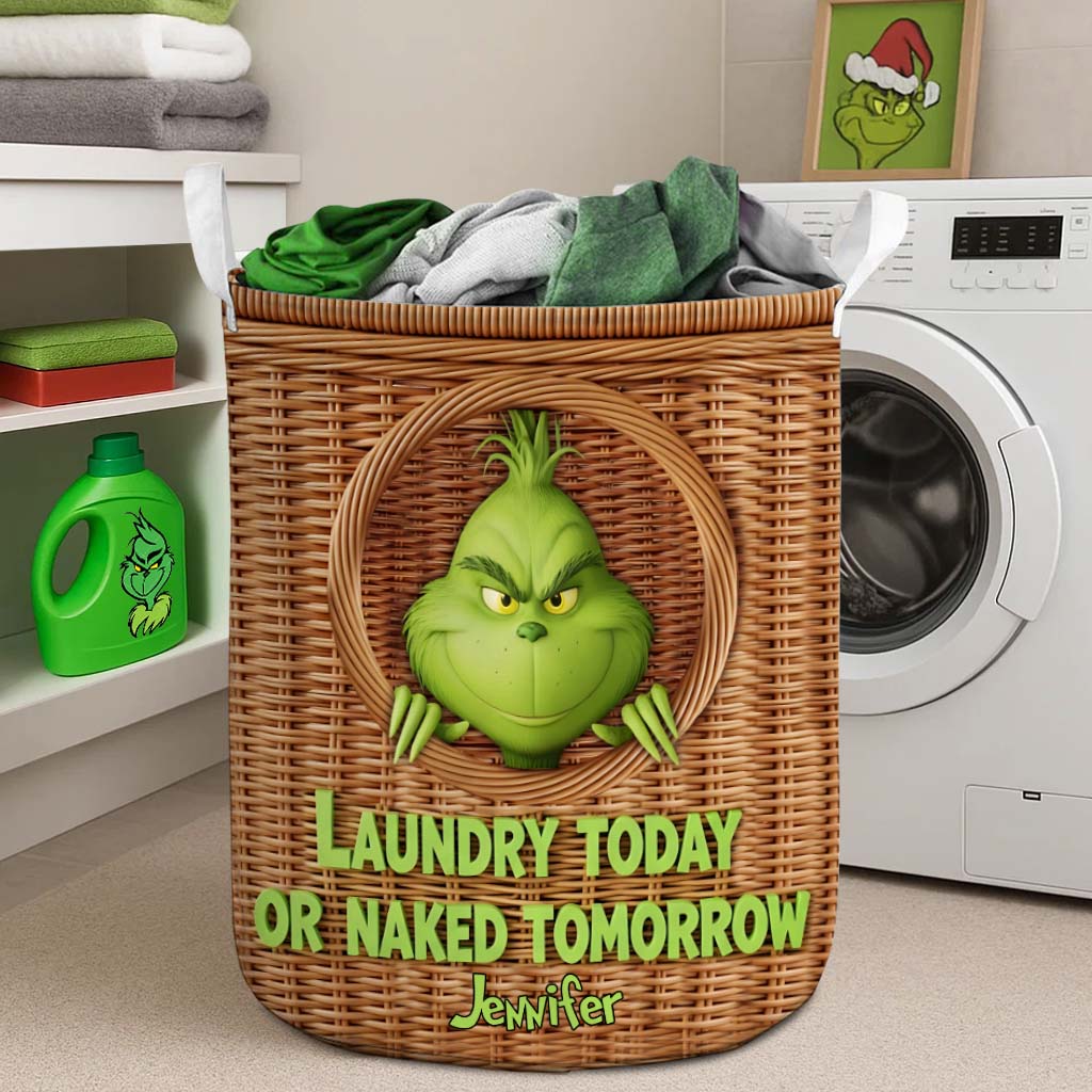 Laundry Today - Panier de rangement personnalisé pour étole de Noël