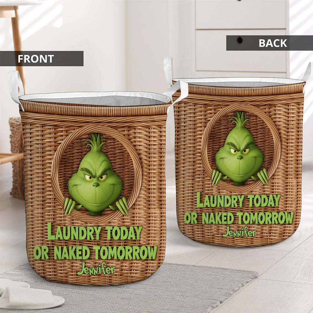 Laundry Today - Panier de rangement personnalisé pour étole de Noël