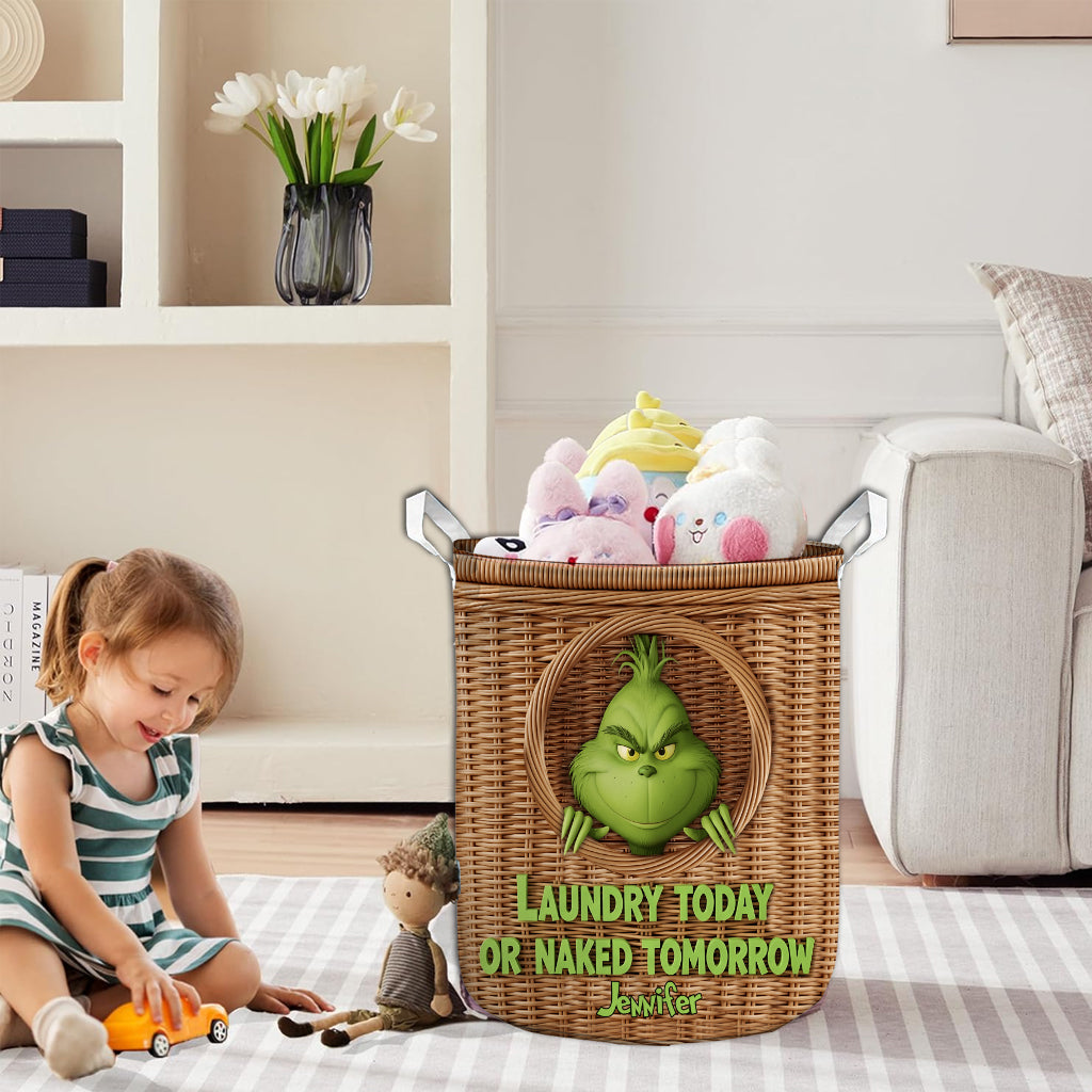 Laundry Today - Panier de rangement personnalisé pour étole de Noël