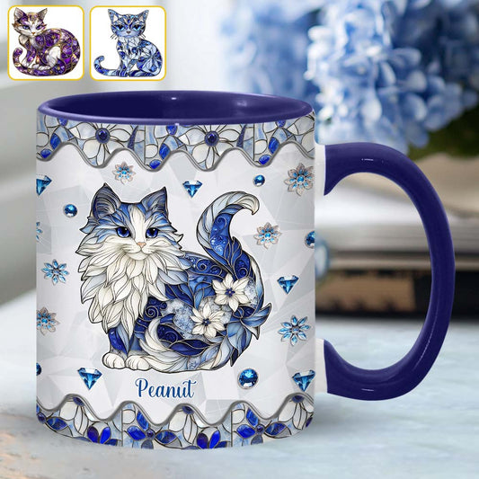 Niedliche Katze – Personalisierte Tasse mit Katzenmotiv