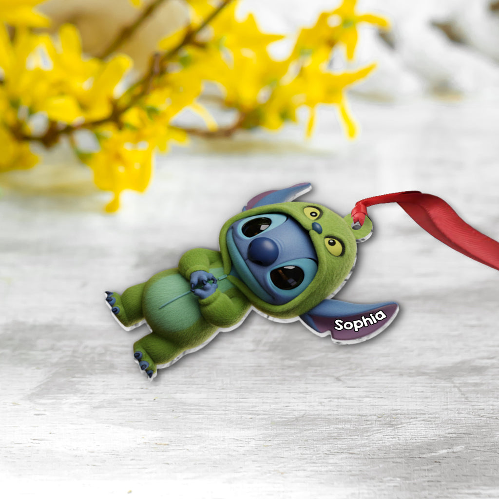 Fröhliche Weihnachten, Freunde in Blau und Grün – personalisierte Stola als Weihnachtsschmuck