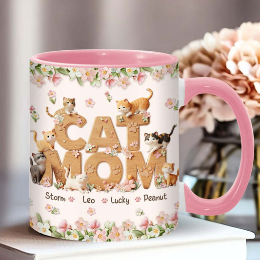Personalisierte Tasse mit Katzenmotiv – perfekt für Katzenmama