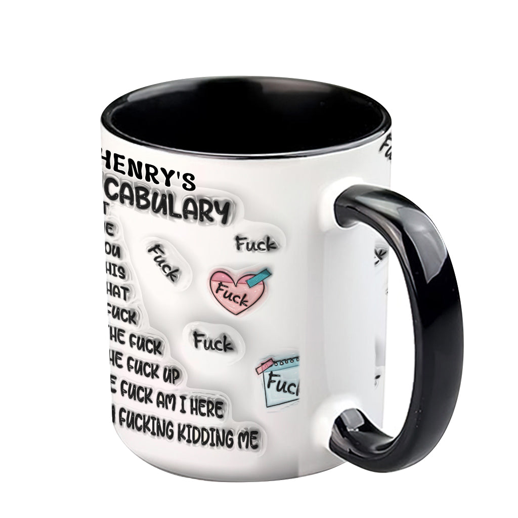 Mon vocabulaire - Mug décoratif de Noël personnalisé avec étole