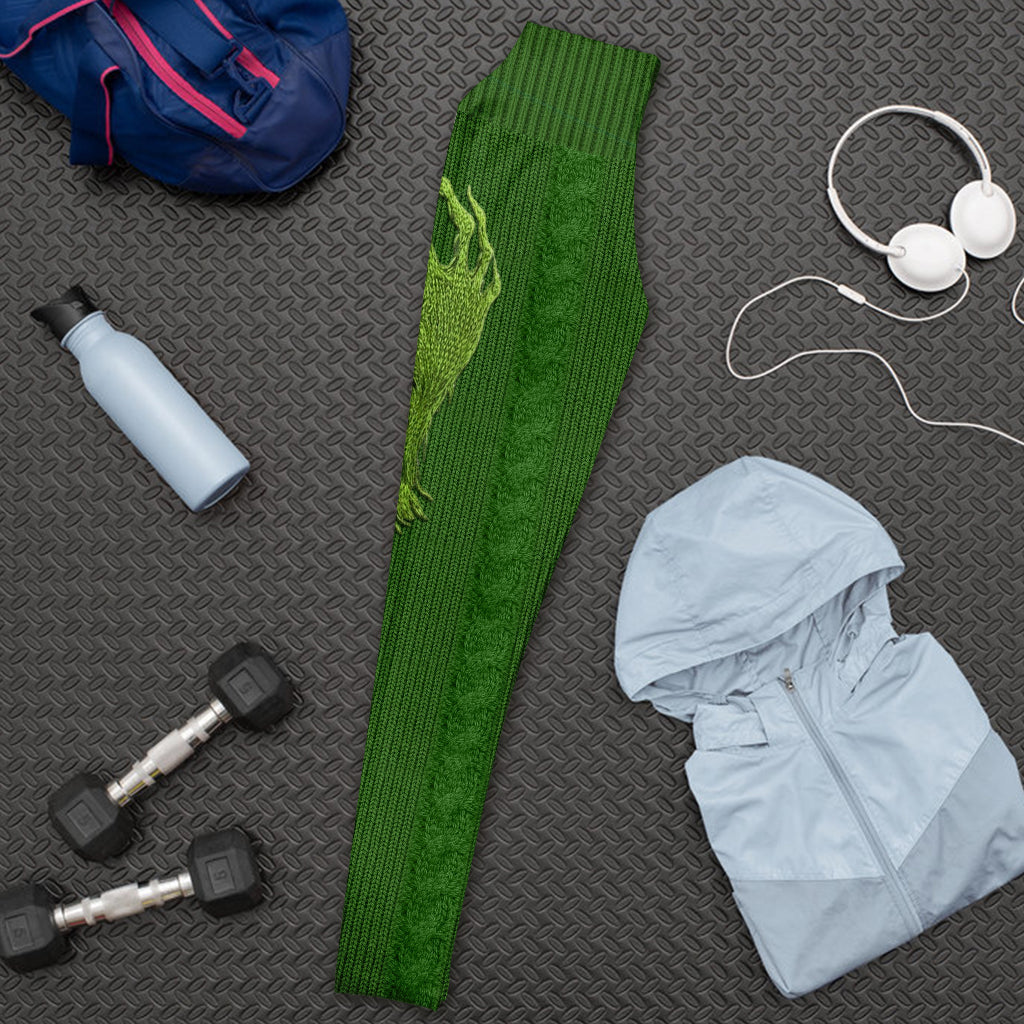 Il a volé mon cœur et possède mes fesses - Leggings de Noël personnalisés « Il a volé mon cœur et possède mes fesses »