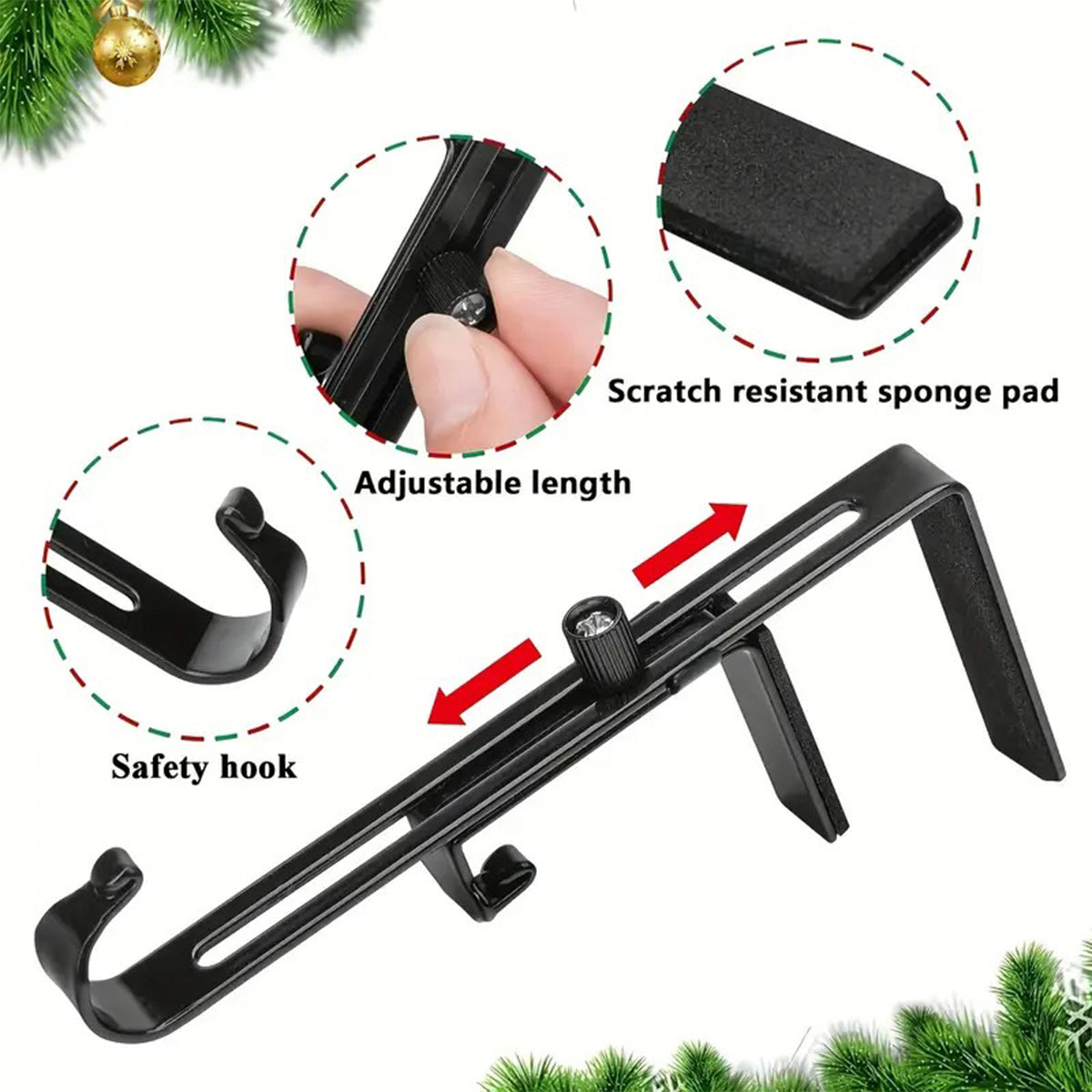 Stole Christmas - Personalized Stole Christmas Shaped Stocking Hanger