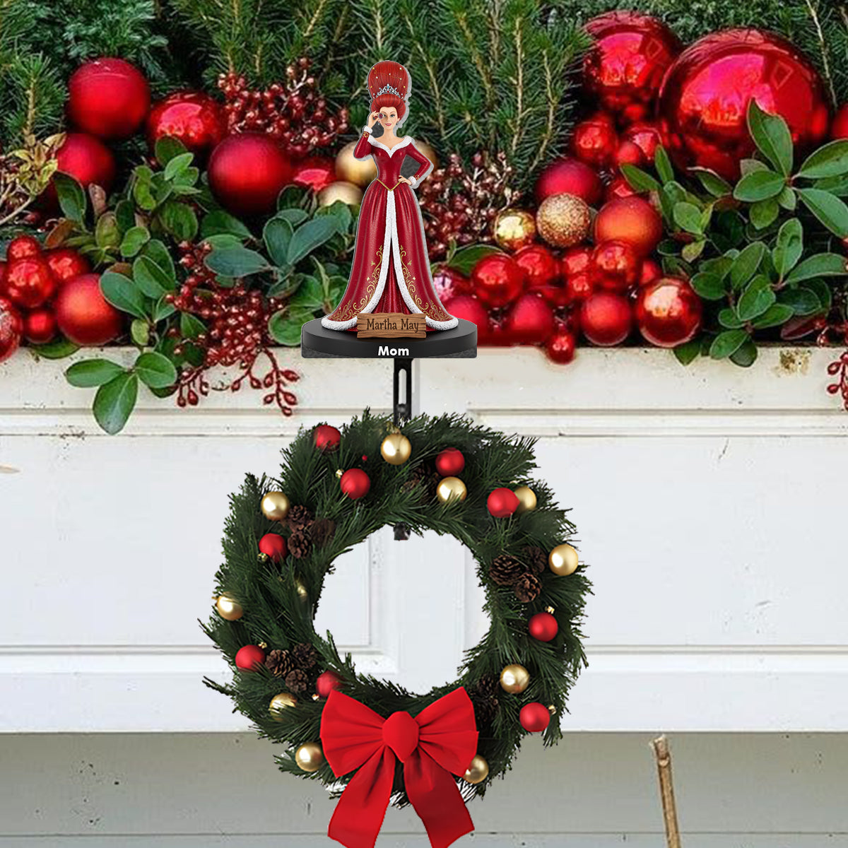 Stole Christmas - Personalized Stole Christmas Shaped Stocking Hanger