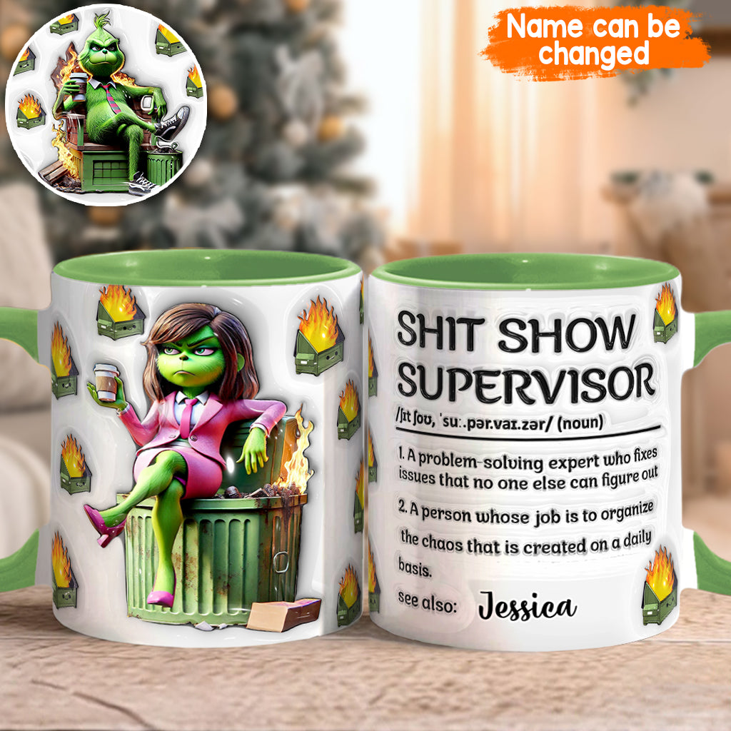 Superviseur de cirque - Mug personnalisé « Étouffé de Noël »