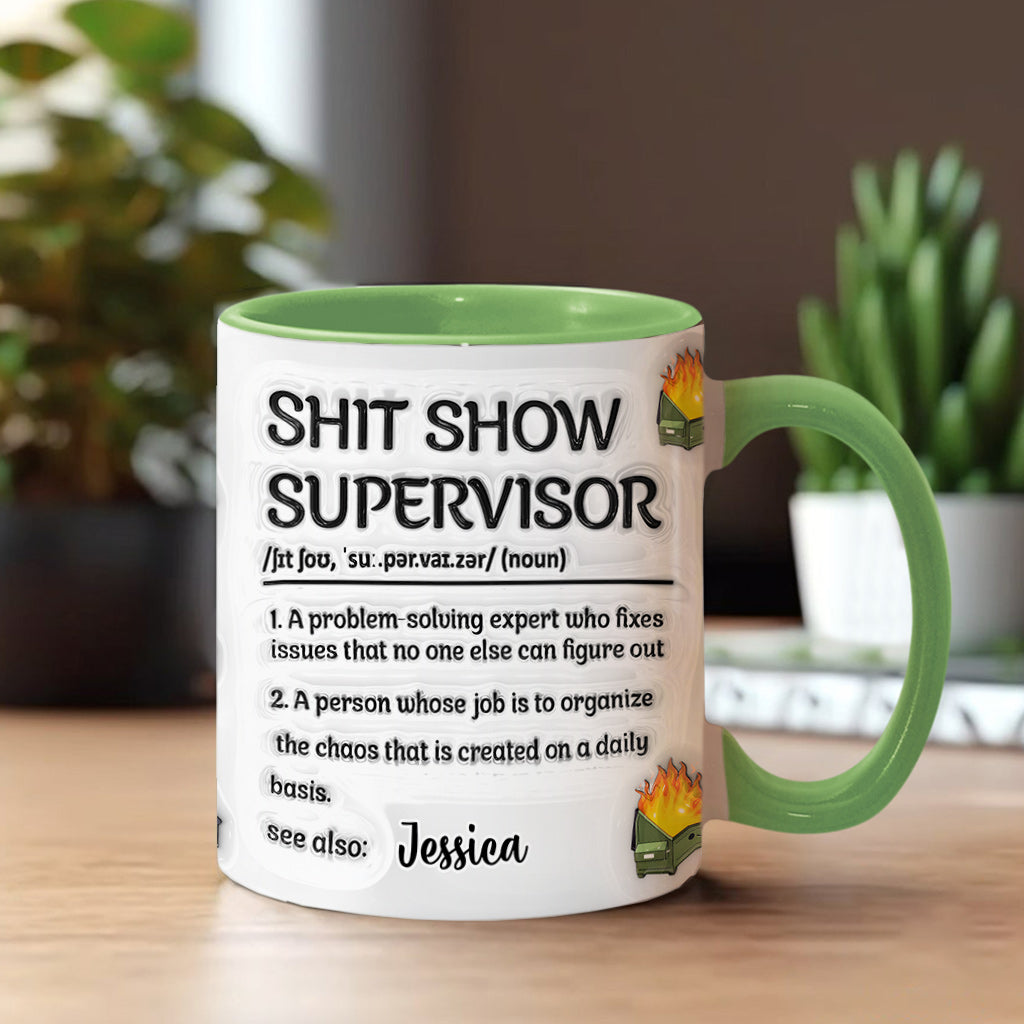 Superviseur de cirque - Mug personnalisé « Étouffé de Noël »