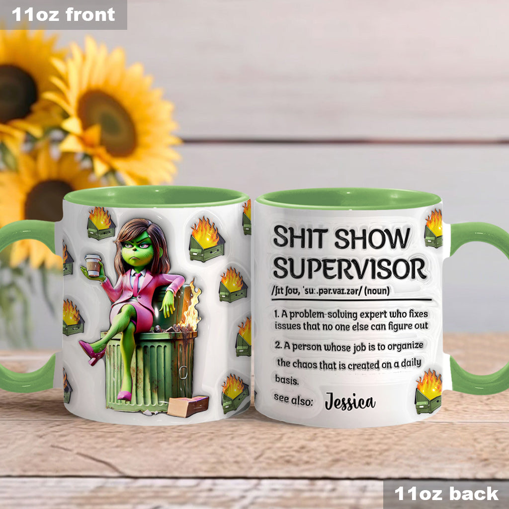 Superviseur de cirque - Mug personnalisé « Étouffé de Noël »