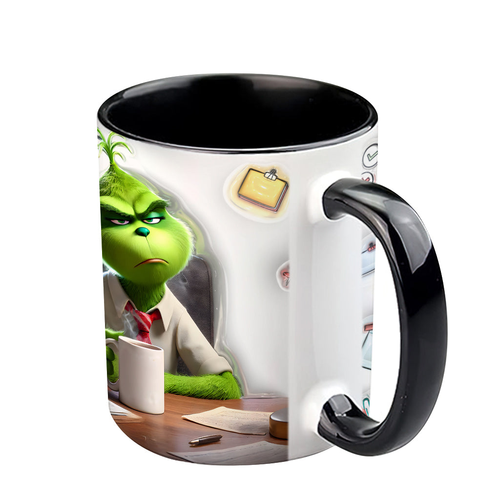 Prévisions de travail - Mug personnalisé avec étole et accent de Noël