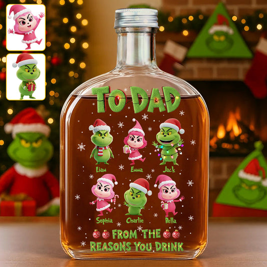 Von Reasons You Drink – Personalisierte Weinflasche aus Stole Christmas