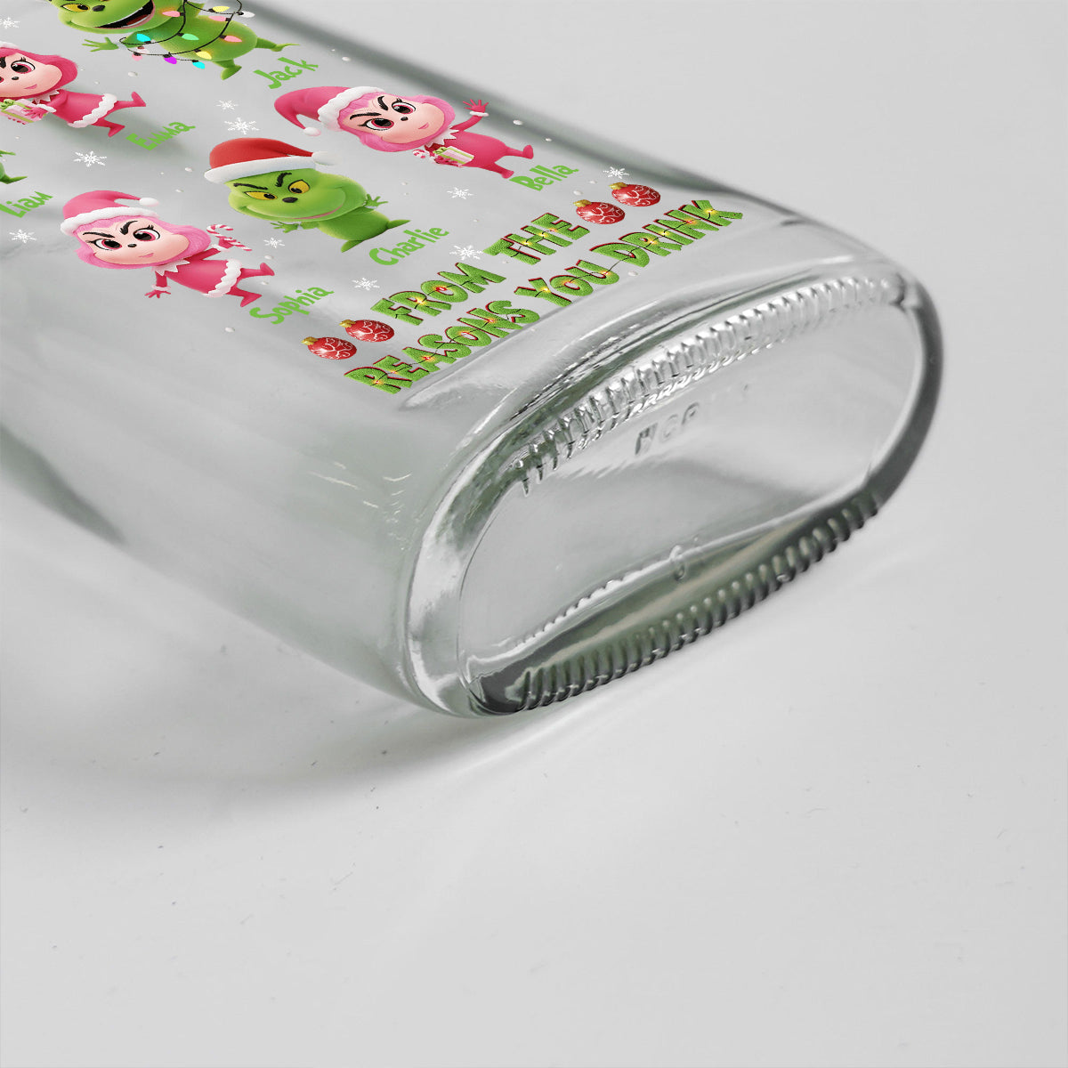 De Reasons You Drink - Bouteille de vin personnalisée « Étole de Noël »