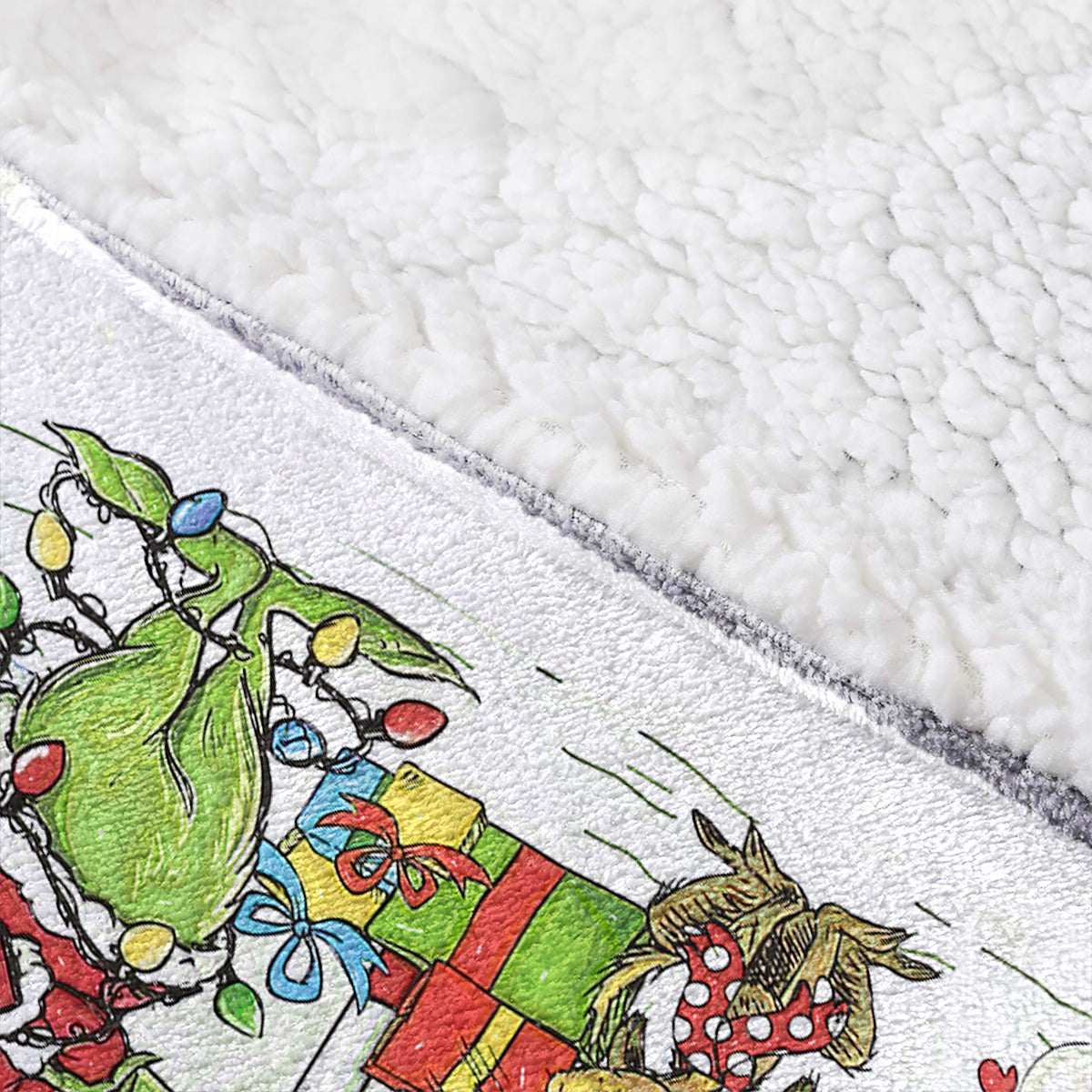 Bienvenue à Wholeville - Sweat à capuche personnalisé avec étole de Noël